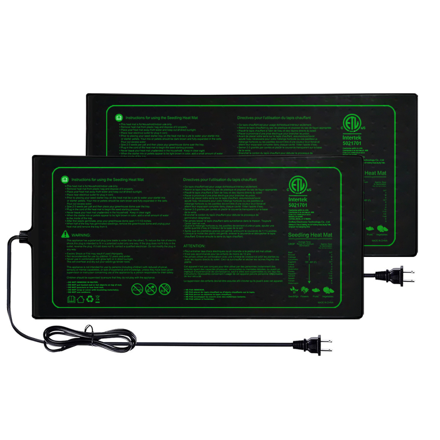 Two-pack 20x10Inch Seedling He - Seedling Heat Mat ulasan dan harga