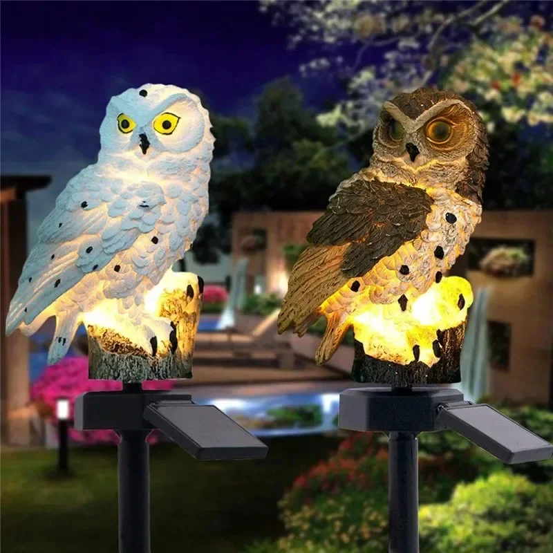 Solar Owl Statue Garden Light  - Farming And Agriculture ulasan dan harga
